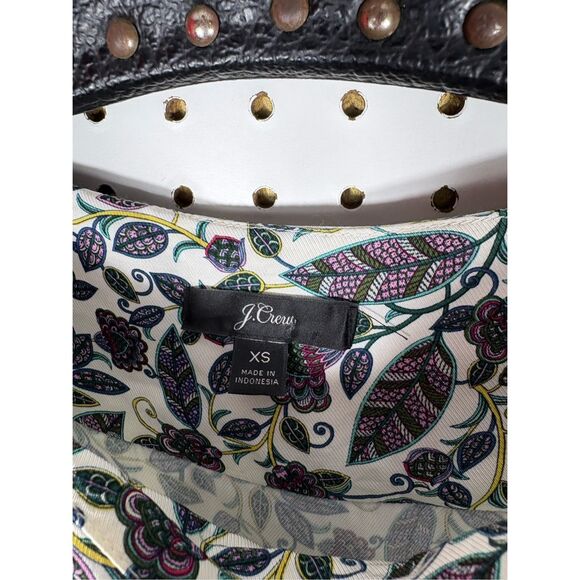 J.Crew drapey boatneck floral top size Xs - Picture 8 of 8